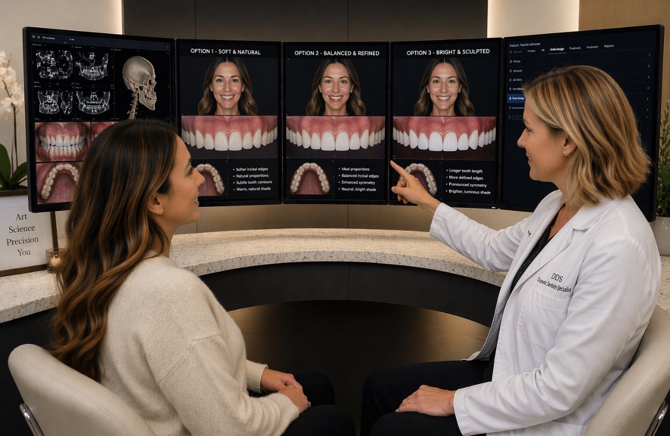 Confident patient with refined cosmetically enhanced smile